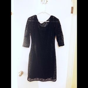 Black Lace Mini Dress